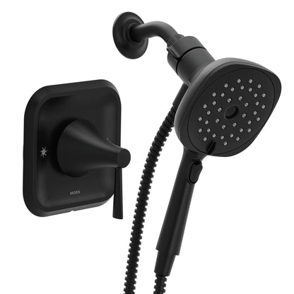 MOEN Ronan 82023BL One-Handle 6-Function Magnetix Handheld Shower Faucet in Matte Black (Valve Included)