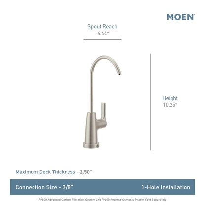 MOEN Sip F7620BL Traditional Drinking Water Beverage Faucet in Matte Black