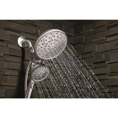 Moen 26008SRN Attract 6 Spray Hand Shower and Shower Head Combo Brushed Nickel