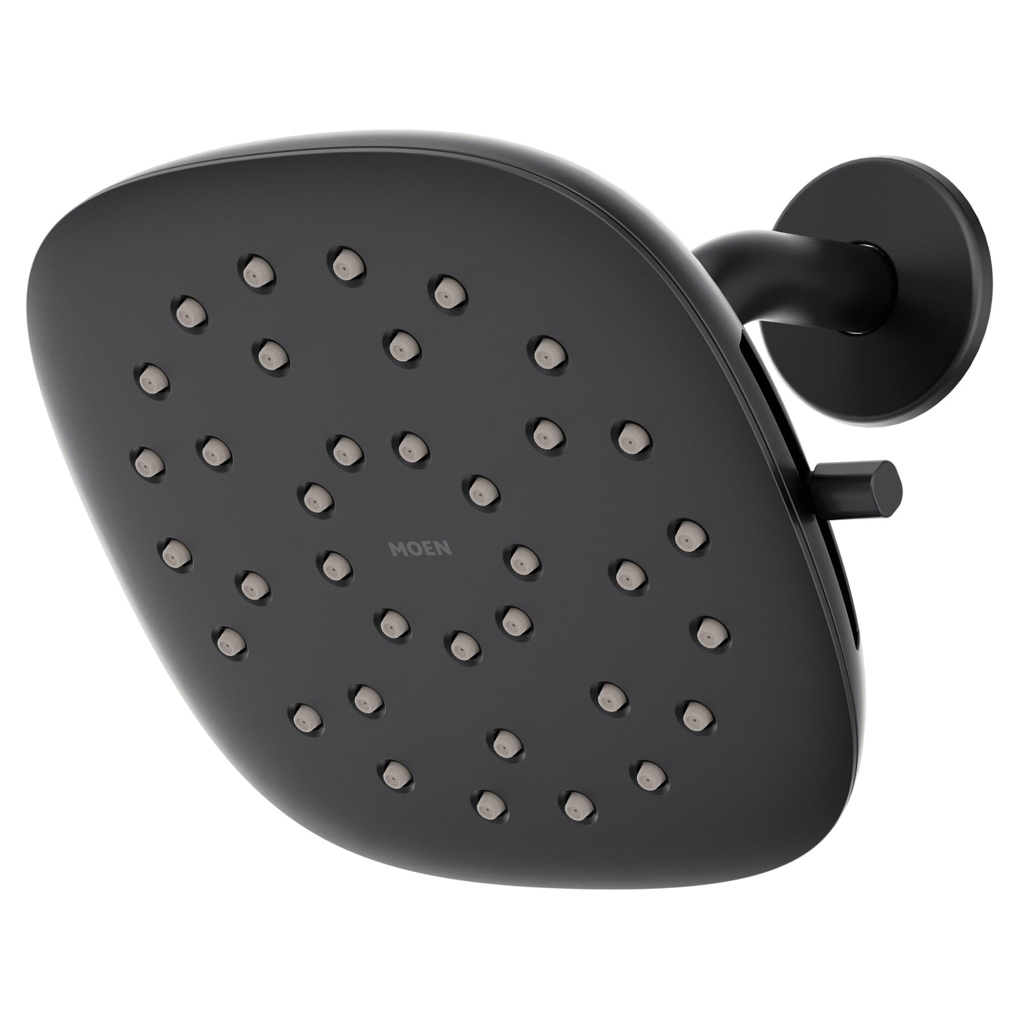 Moen Verso Eco-Performance Infiniti Dial Square Rain Shower Head, 6-Inch Diameter Spray Head, Matte Black, 220R4EPBL