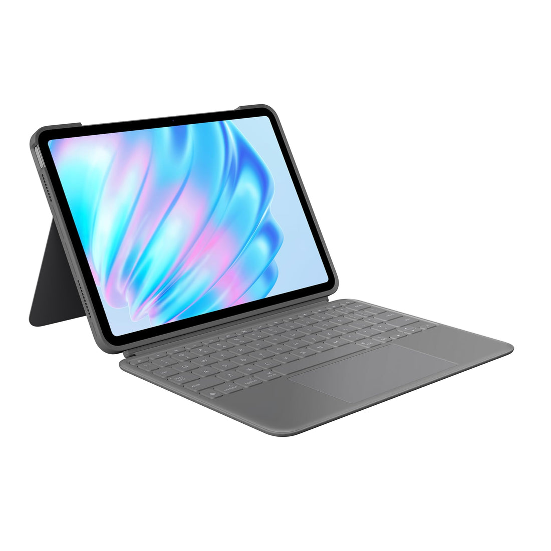 Logitech Combo Touch iPad Air 11-inch (M2, M3 & M4), iPad Air (5th gen),Connectivity Technology -Apple Smart Connector, Keyboard Case - Detachable Backlit Keyboard with Kickstand - Oxford Grey