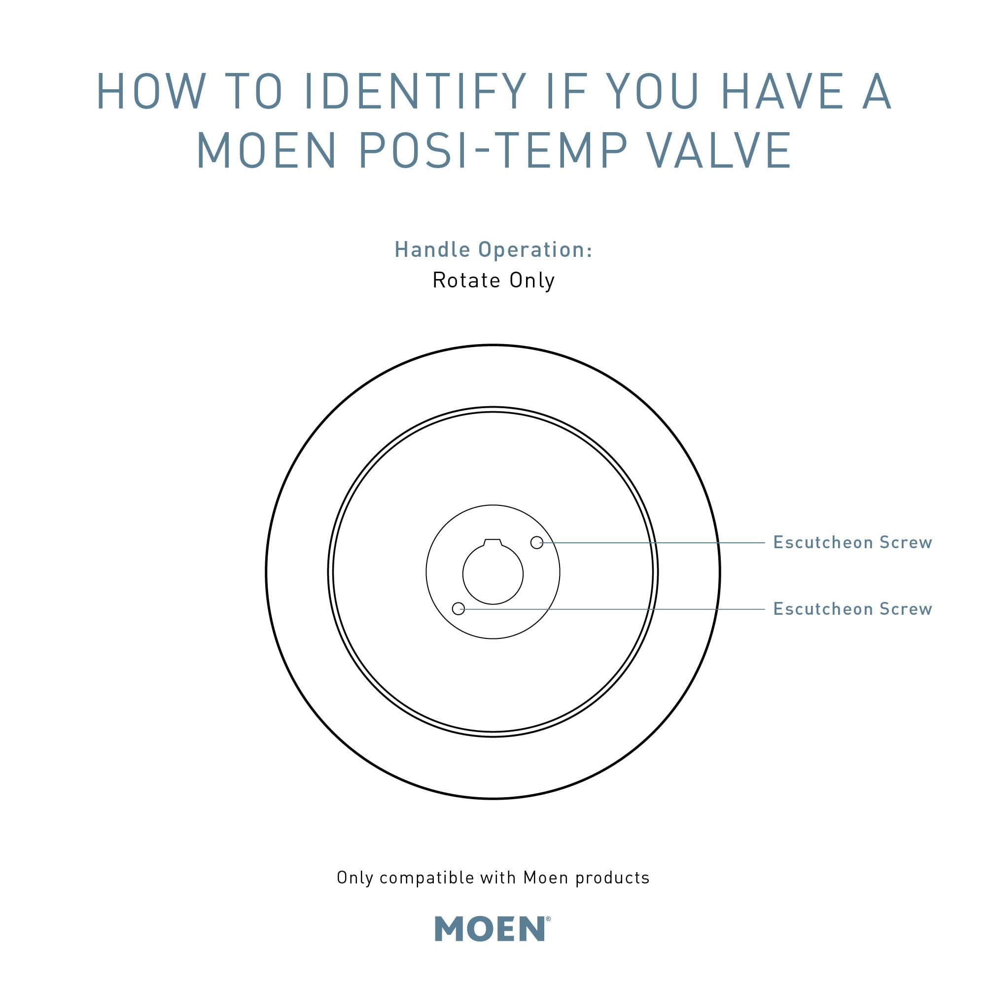 MOEN Eva T2233EP Posi-Temp Rain Shower Single-Handle Tub and Shower Faucet Trim Kit in Chrome (Valve Not Included)