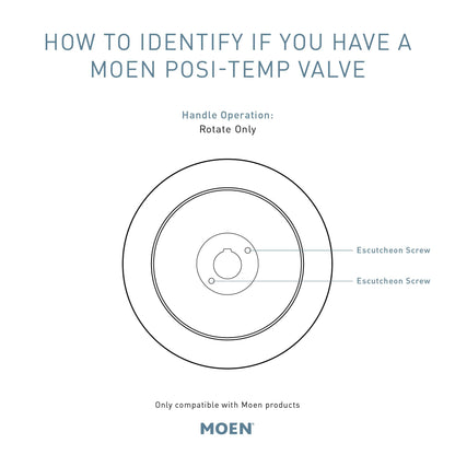 MOEN Eva T2233EP Posi-Temp Rain Shower Single-Handle Tub and Shower Faucet Trim Kit in Chrome (Valve Not Included)