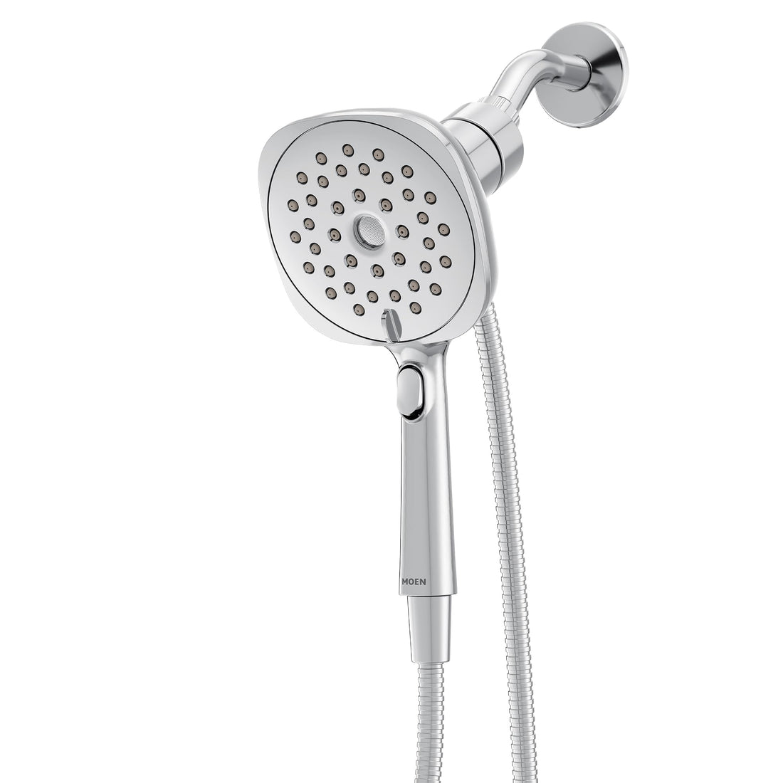MOEN Verso 220H5 Infiniti Dial Square Handheld Shower, 5-Inch Diameter Spray Head in Chrome