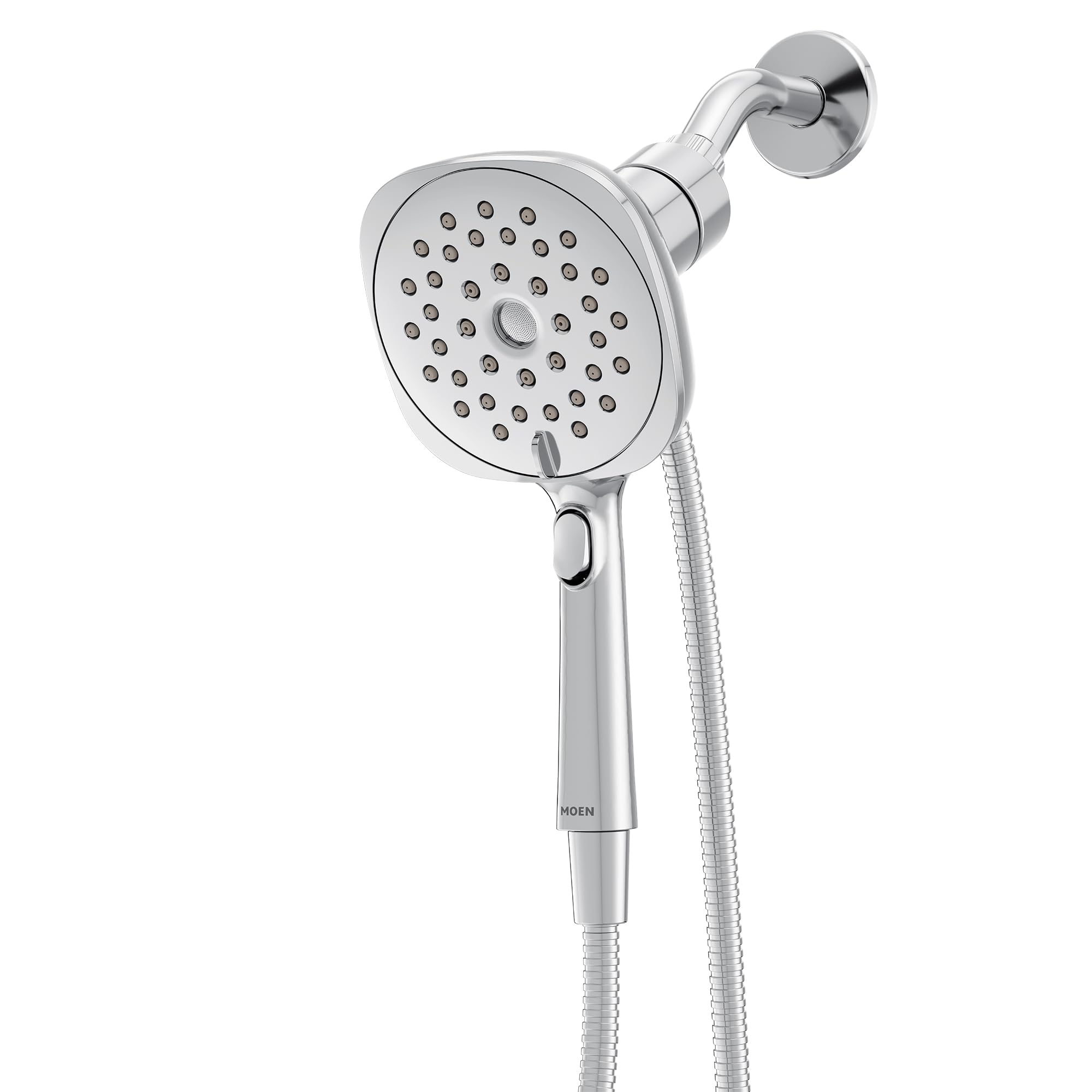 MOEN Verso 220H5 Infiniti Dial Square Handheld Shower, 5-Inch Diameter Spray Head in Chrome