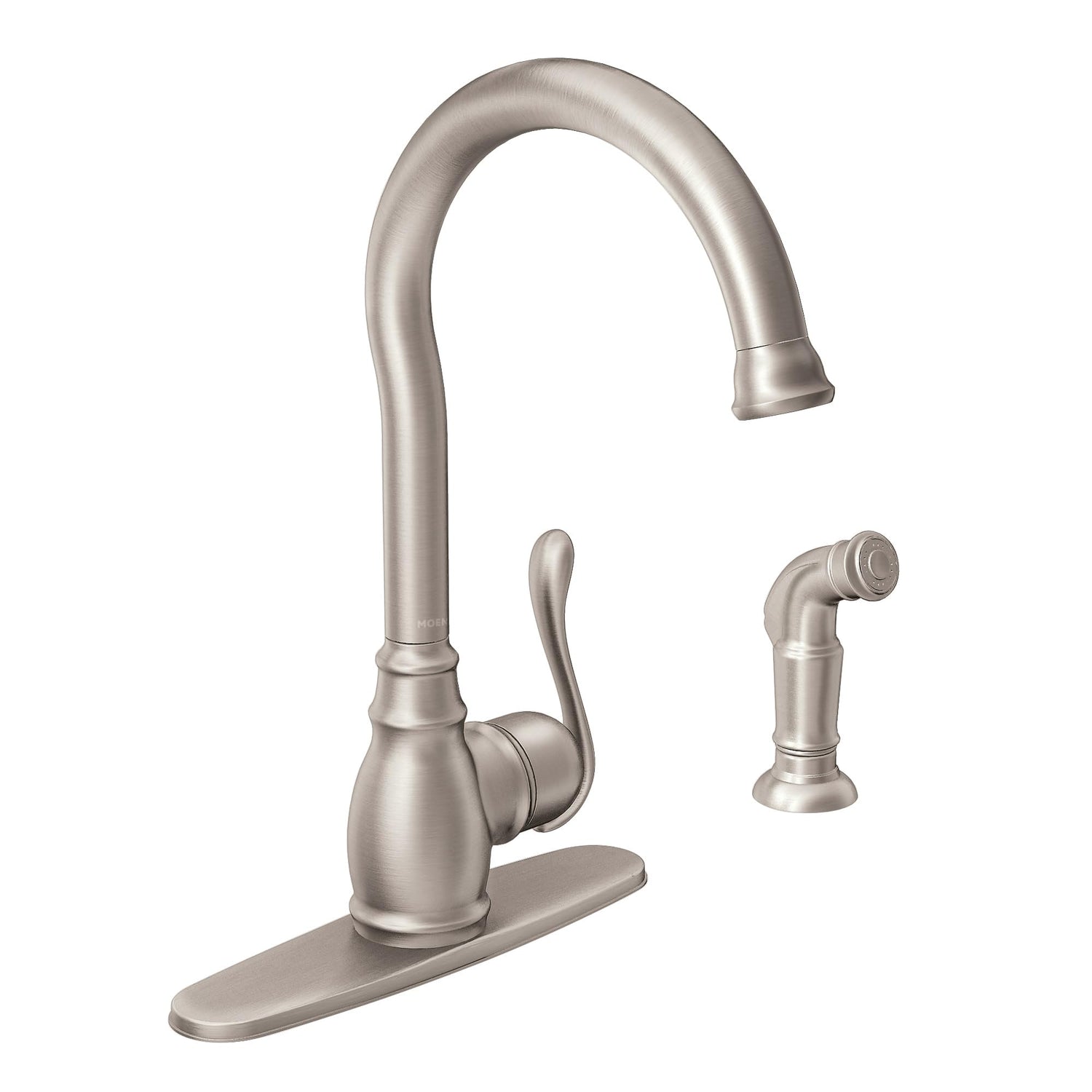 MOEN Anabelle 87650SRS Kitchen Faucet with Side Spray in Spot Resist Stainless