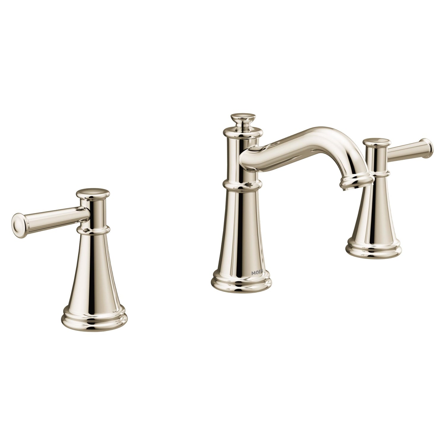 MOEN Belfield TV6405NL Two-Handle Widespread Bathroom Faucet in Polished Nickel (Valve Included)