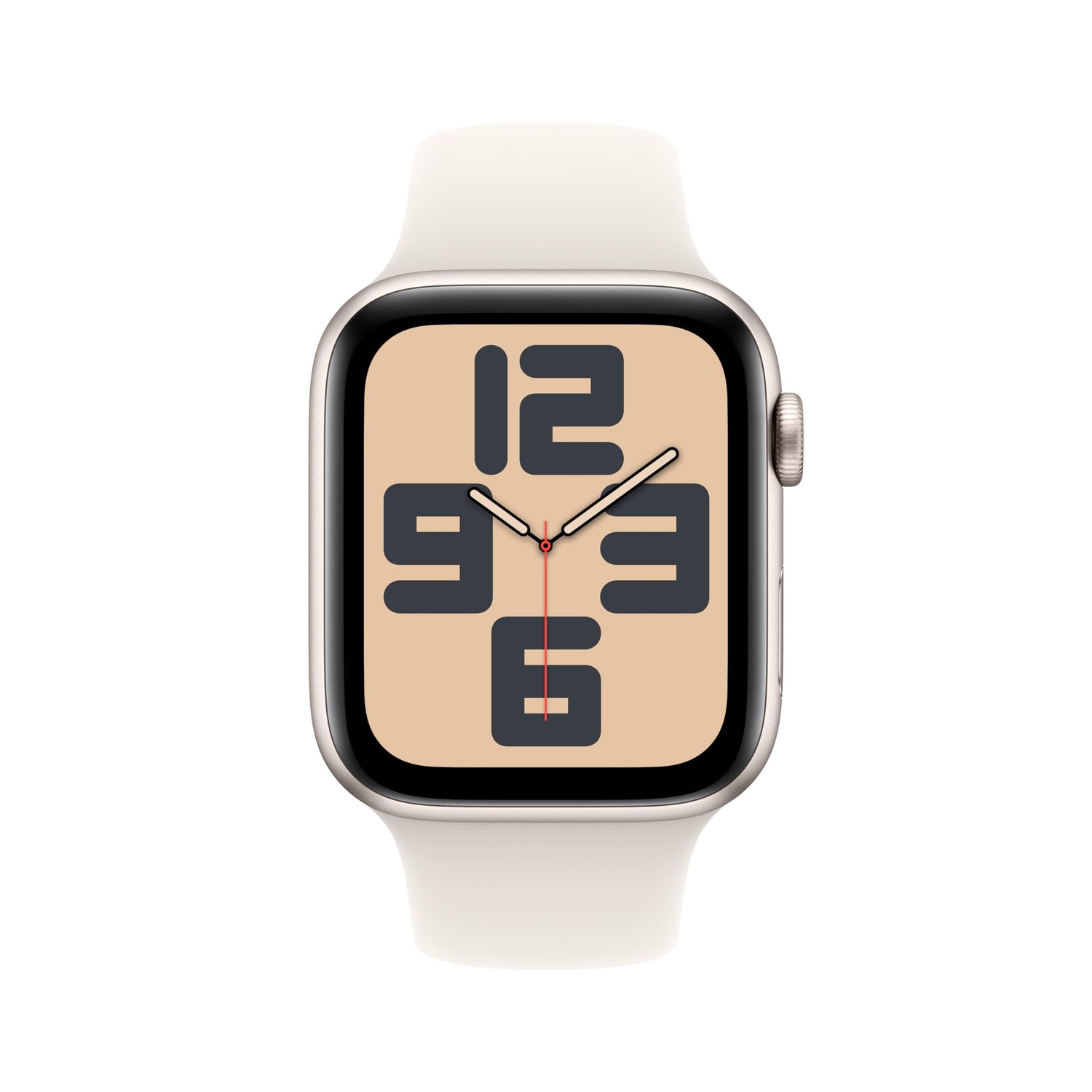 Apple Watch SE (2nd Gen) [GPS 44mm] Smartwatch with Starlight Aluminum Case with Starlight Sport Band S/M. Fitness &amp; Sleep Tracker, Crash Detection, Heart Rate Monitor