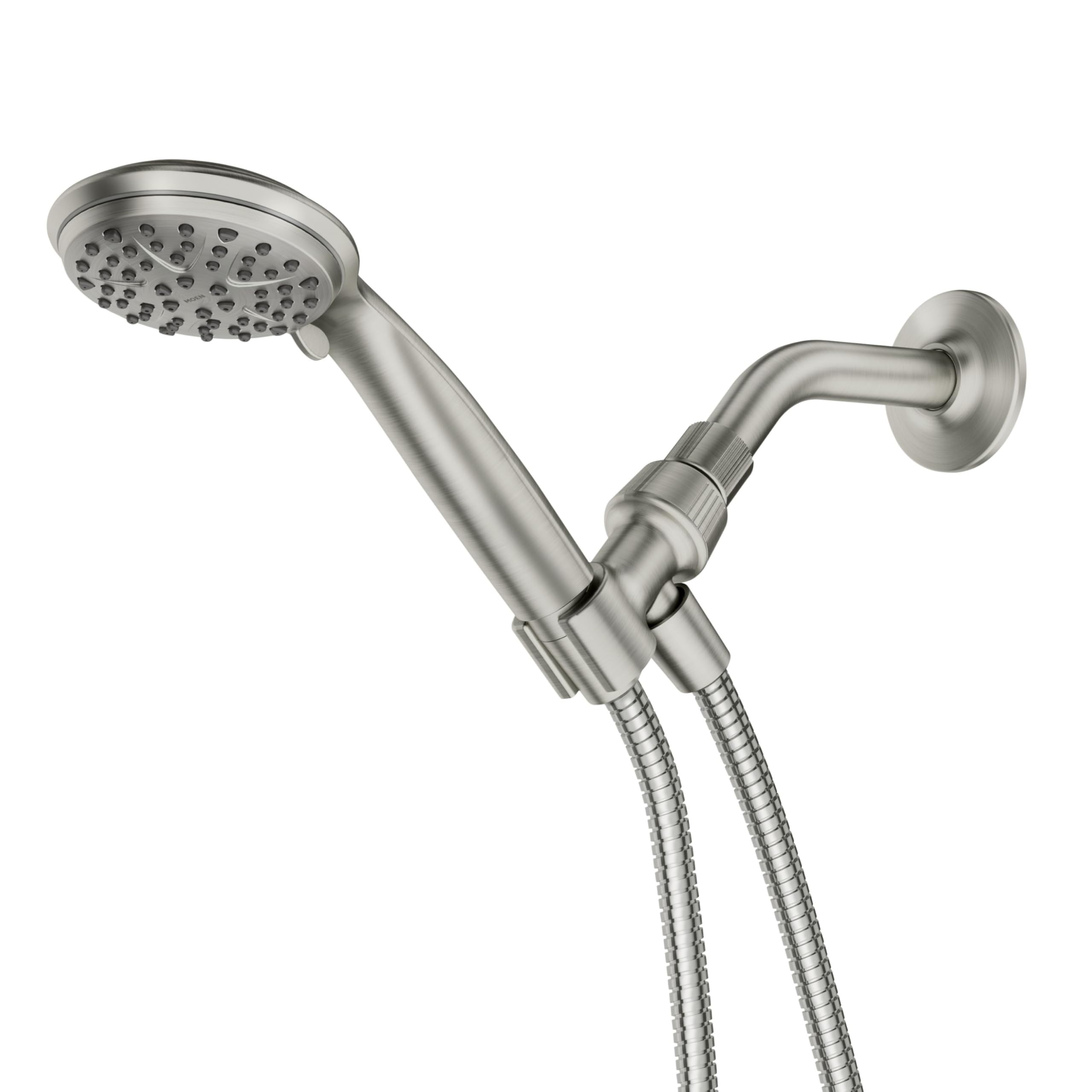 Moen Attune Shower Head with Handheld Sprayer, 6 Handheld Shower Head Spray Settings, Spot Resist Brushed Nickel Finish, 218H0SRN