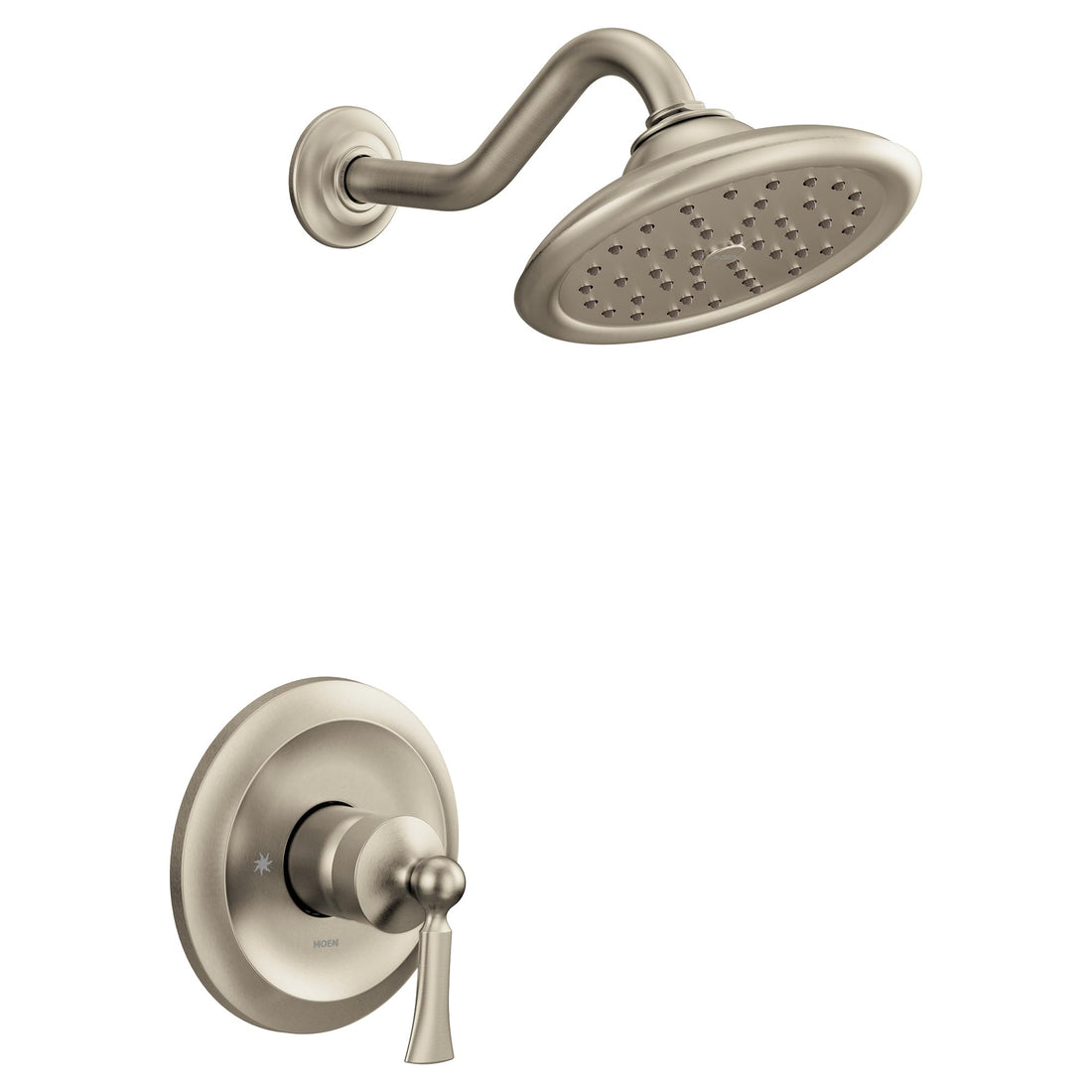 MOEN Wynford UT35502BN M-CORE 3-Series One-Handle Shower Trim Kit in Brushed Nickel (Valve Required)