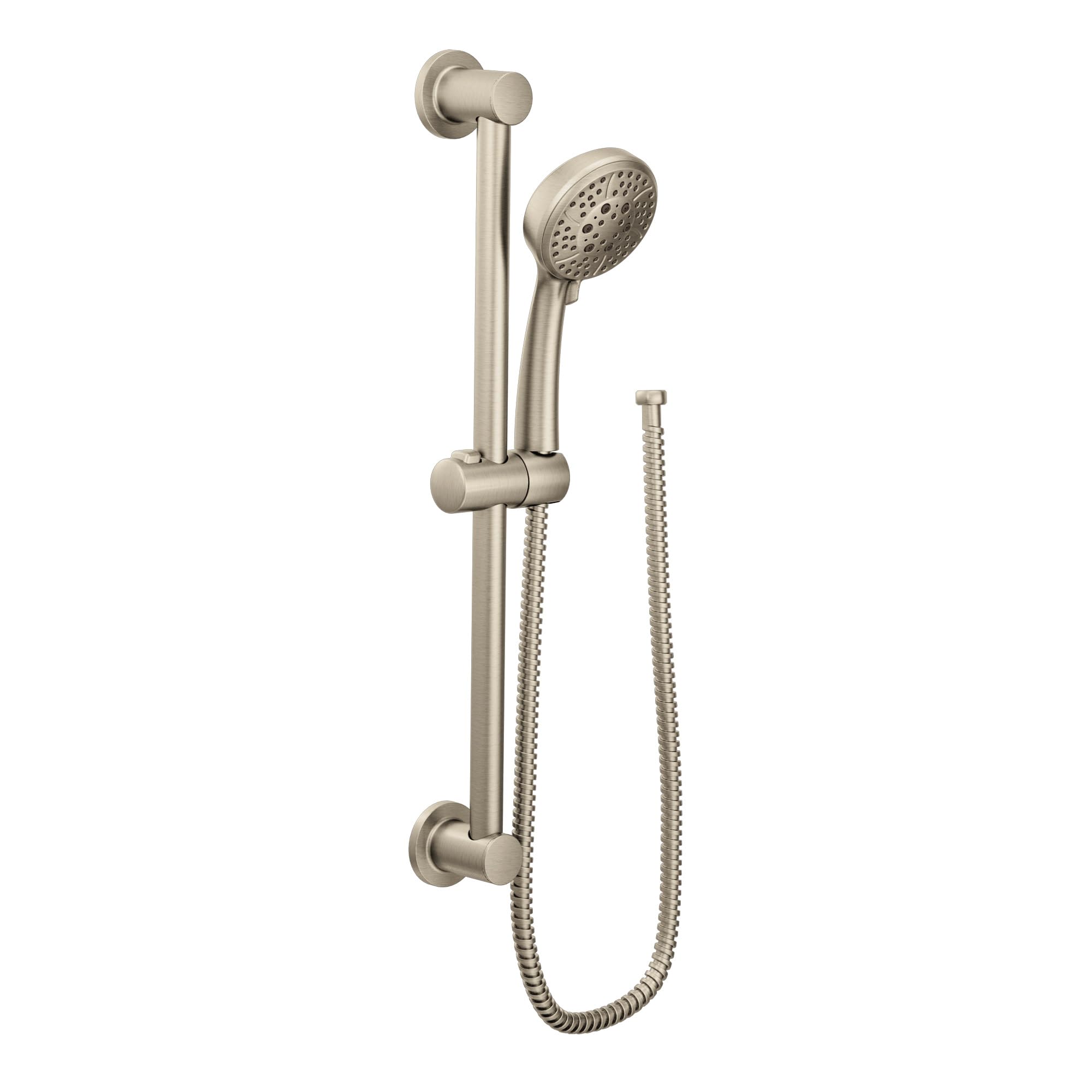 MOEN 3669EPBN Eco-Performance 4-Function Hand Shower with 30-Inch Slide Bar and 69-Inch Hose in Brushed Nickel