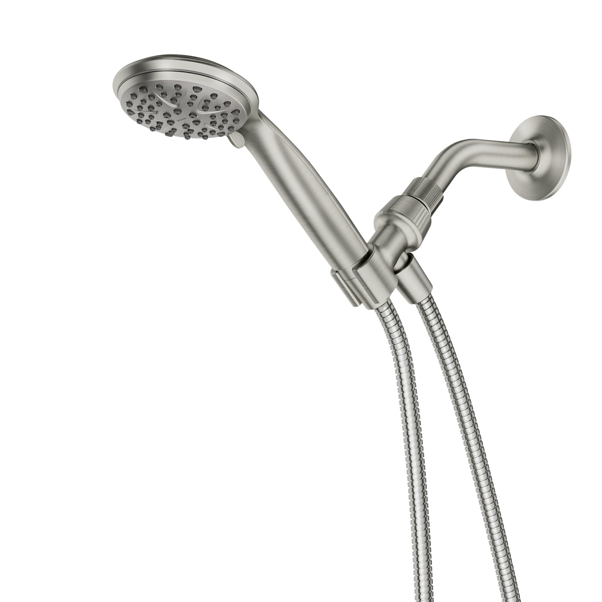 Moen Attune Shower Head with Handheld Sprayer, 6 Handheld Shower Head Spray Settings, Spot Resist Brushed Nickel Finish, 218H0SRN