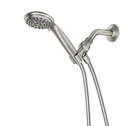 Moen Attune Shower Head with Handheld Sprayer, 6 Handheld Shower Head Spray Settings, Spot Resist Brushed Nickel Finish, 218H0SRN