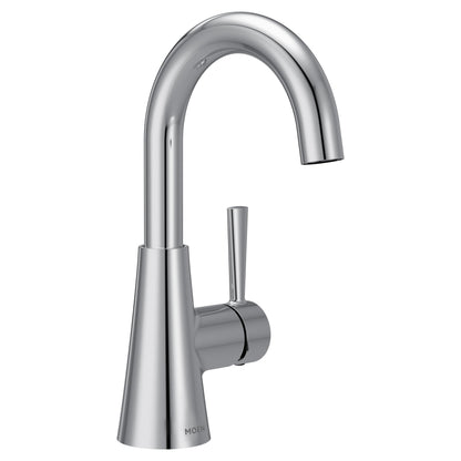 MOEN Ronan 84021 One-Handle Single Hole Modern Bathroom Sink Faucet in Chrome (Drain Included)