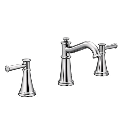MOEN Belfield TV6405 Two-Handle Widespread Traditional Bathroom Faucet Trim Kit in Chrome (Valve Included)