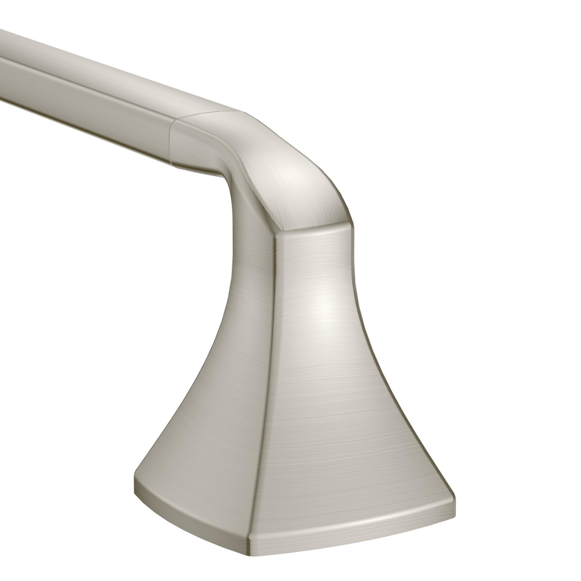 Moen Voss Brushed Nickel 24-Inch Bathroom Towel Bar, Wall Mounted Bath or Hand Hanging Rack, YB5124BN