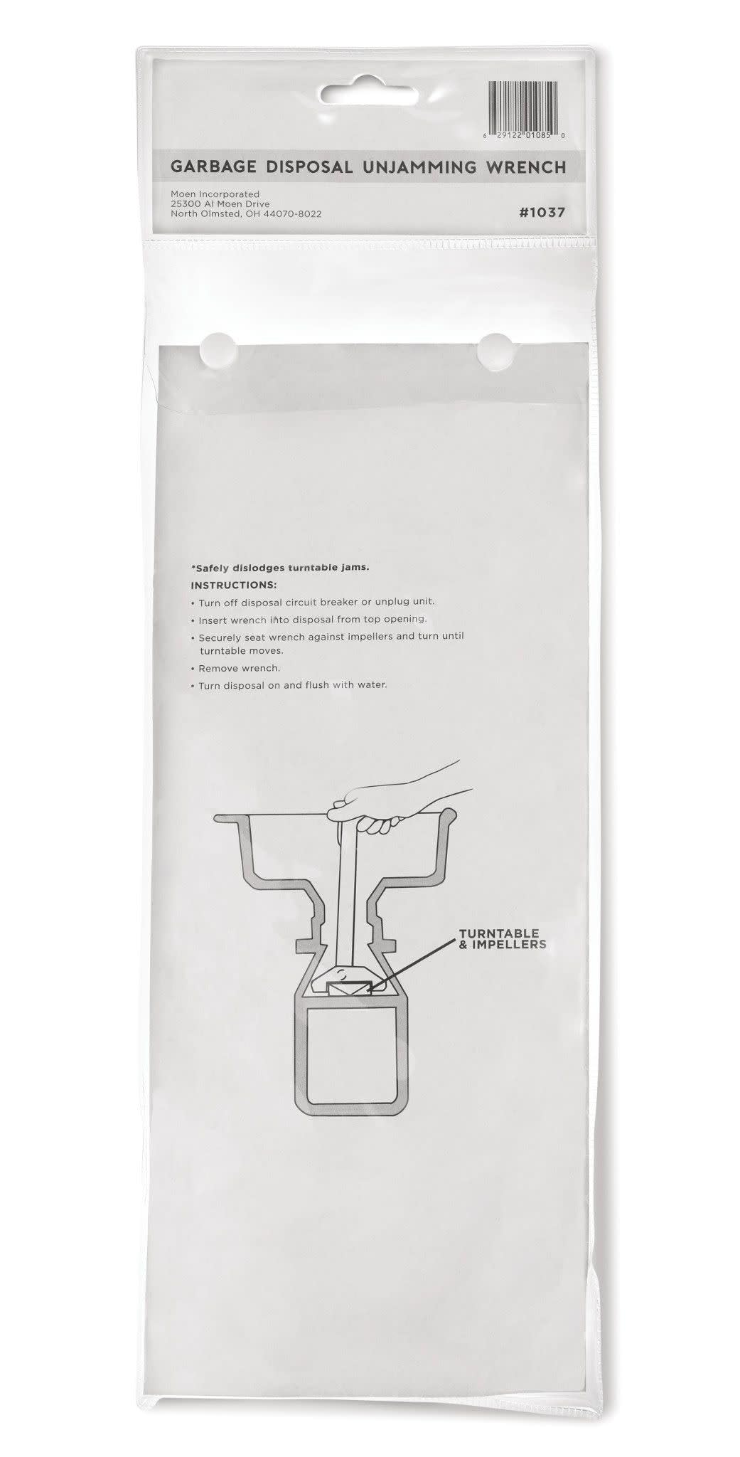 Waste King Garbage Disposer Unjamming Wrench
