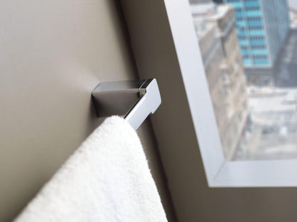 Moen YB8818CH 90 Degree 18-Inch Single Bathroom Towel Bar, Chrome
