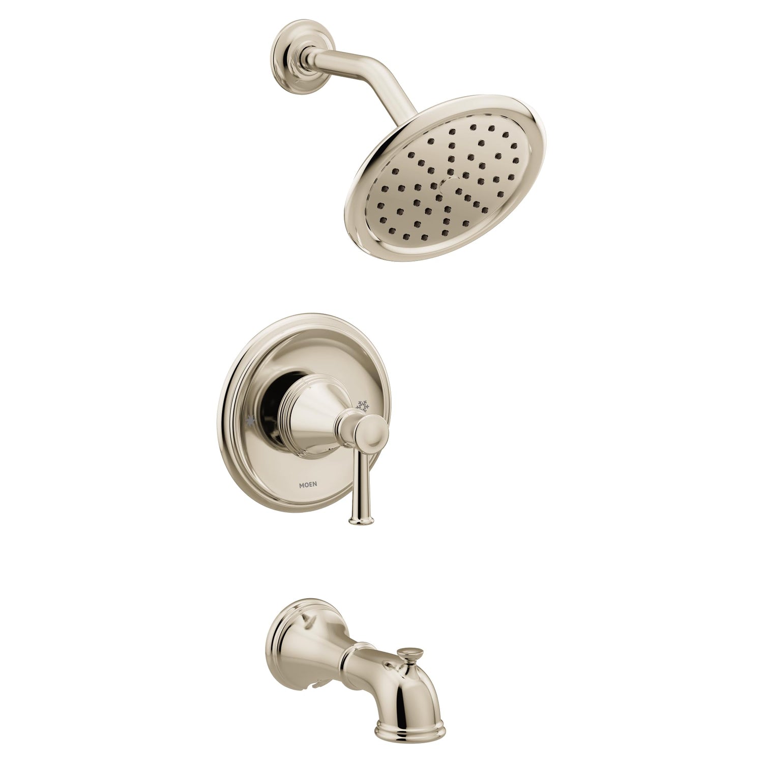 MOEN Belfield T2313EPNL One-Handle Posi-Temp Eco-Performance Tub and Shower Trim in Polished Nickel (Valve Required)
