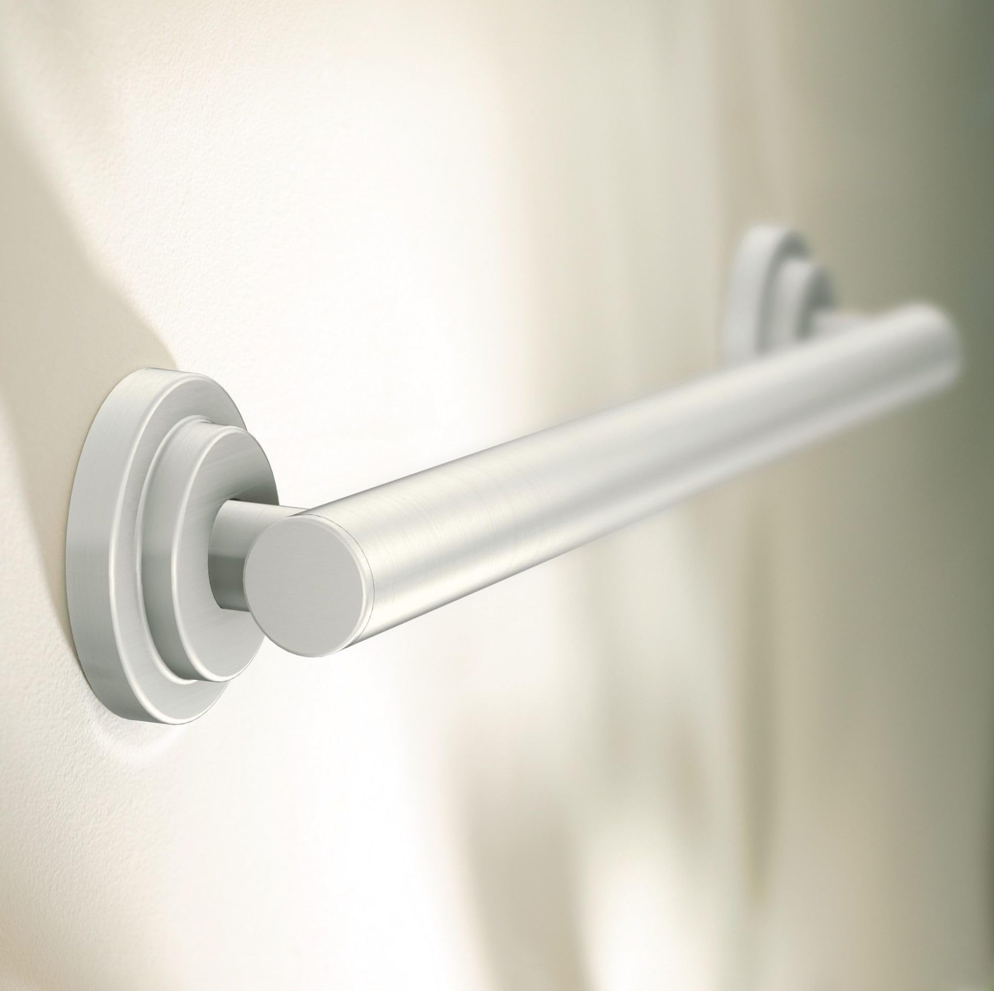 Moen YG0724BN Bathroom Safety 24-Inch Stainless Steel Modern Bathroom Grab Bar, Brushed Nickel