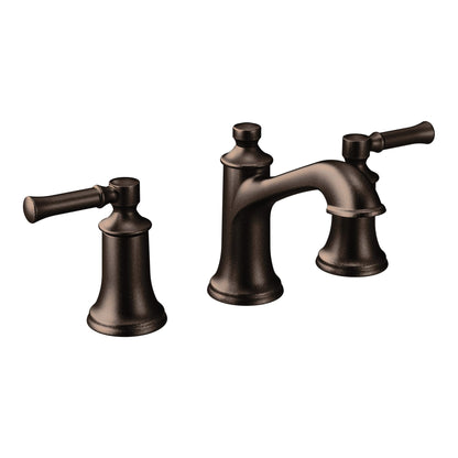 MOEN Dartmoor TV6805ORB Two-Handle 8-Inch Widespread Bathroom Faucet in Oil Rubbed Bronze (Valve Included)