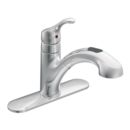 MOEN Renzo CA87316C One-Handle Pullout Kitchen Sink Faucet with 2-Spray, Chrome
