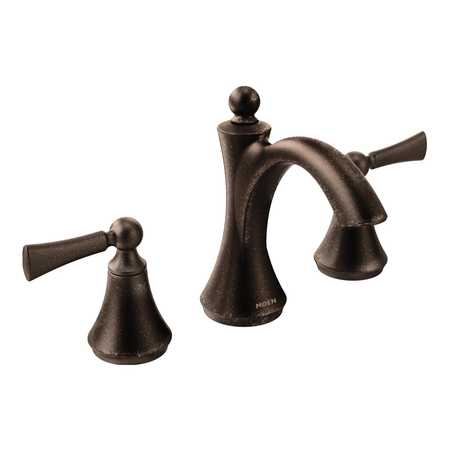 MOEN Wynford TV4520ORB Two-Handle Widespread Bathroom Sink Faucet in Oil-Rubbed Bronze (Valve Included)