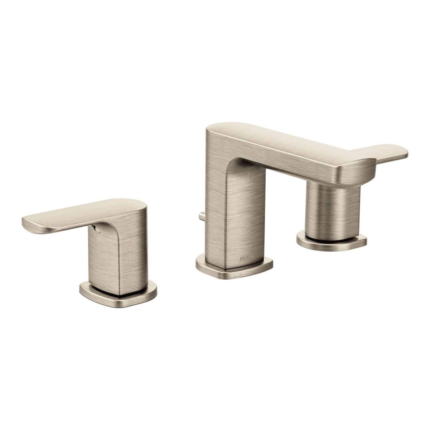 MOEN Rizon T6920BN Two-Handle Widespread Bathroom Faucet in Brushed Nickel (Valve Required)