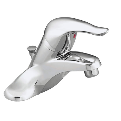 MOEN Chateau L64621 One-Handle Centerset Bathroom Faucet Chrome (Drain Included)