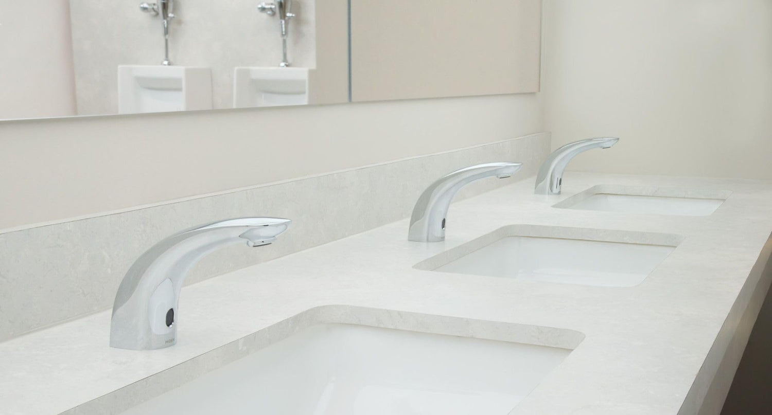MOEN CA8302 M-POWER Commercial Touchless Single-Hole Bathroom Faucet in Chrome