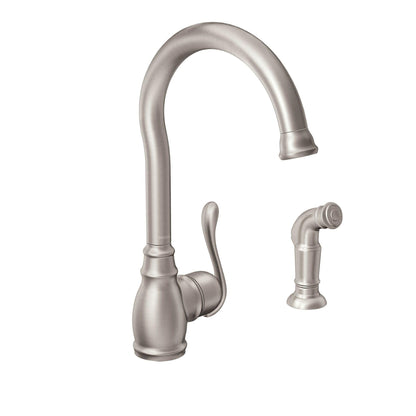 MOEN Anabelle 87650SRS Kitchen Faucet with Side Spray in Spot Resist Stainless