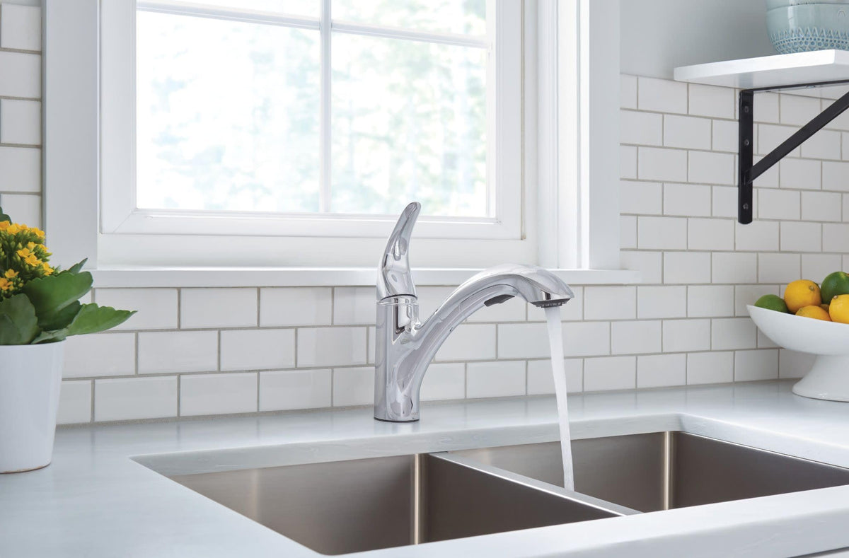 MOEN Medina 87039 One-Handle Pullout Kitchen Faucet with 3-Function Spray Chrome