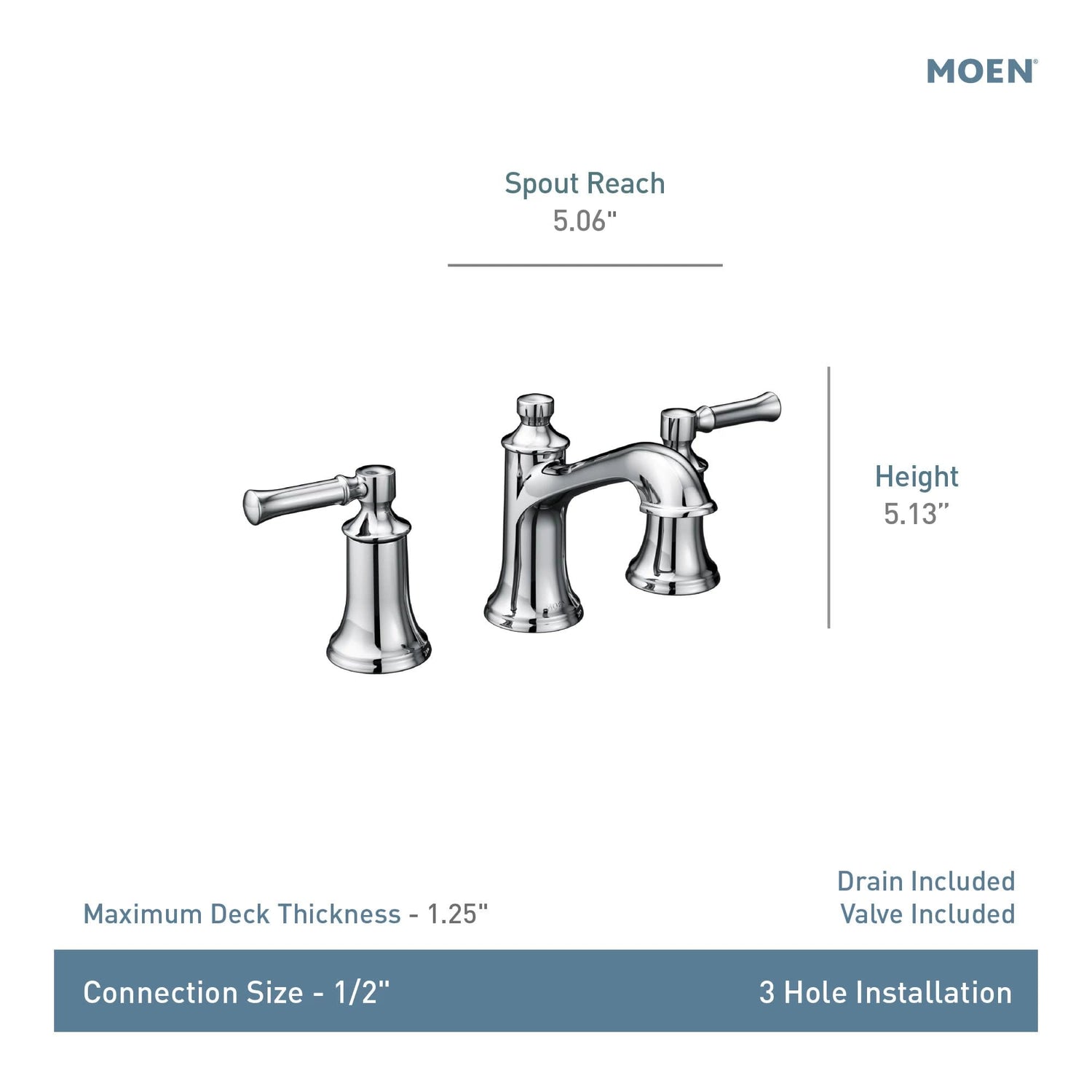 MOEN Dartmoor TV6805BZG Two-Handle 8-Inch Widespread Bathroom Faucet in Bronzed Gold (Valve Included)
