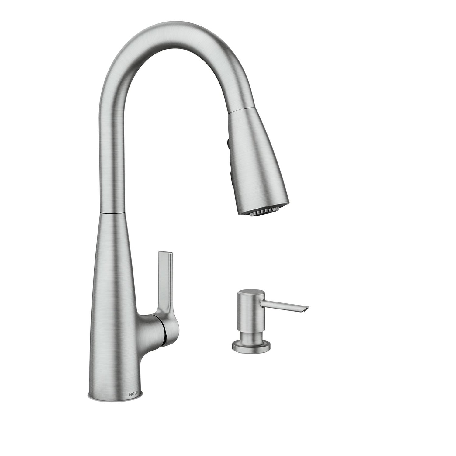 MOEN Haelyn 87627SRS Single-Handle Pull-Down Sprayer Kitchen Faucet with Reflex and Power Boost in Spot Resist Stainless