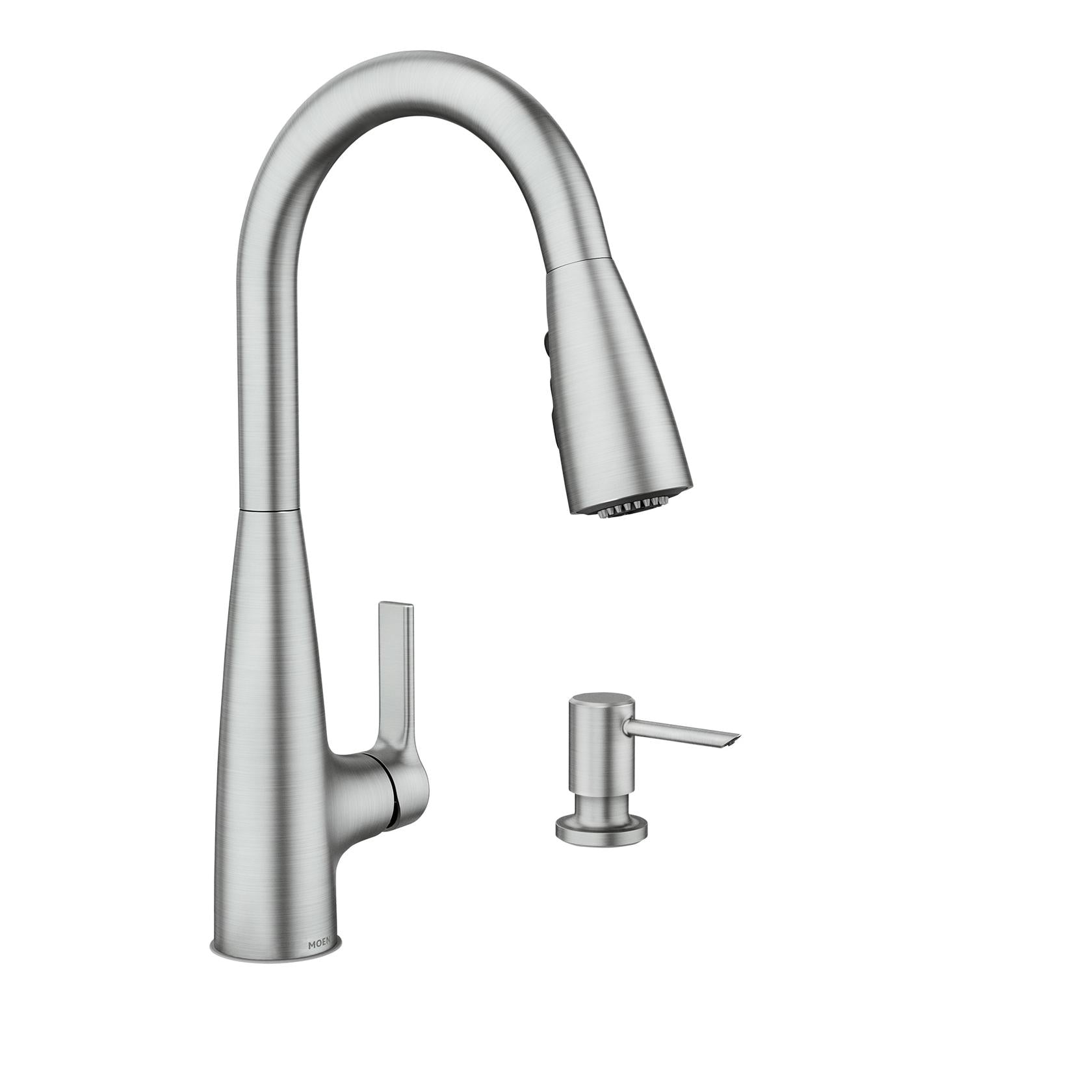 MOEN Haelyn 87627SRS Single-Handle Pull-Down Sprayer Kitchen Faucet with Reflex and Power Boost in Spot Resist Stainless