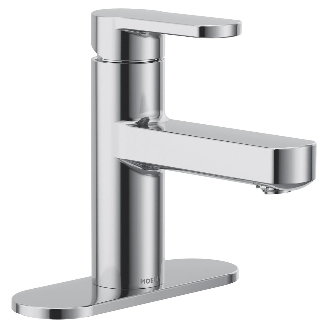 MOEN Laris 84014 Single-Handle Single-Hole Bathroom Faucet in Chrome (Valve Included)