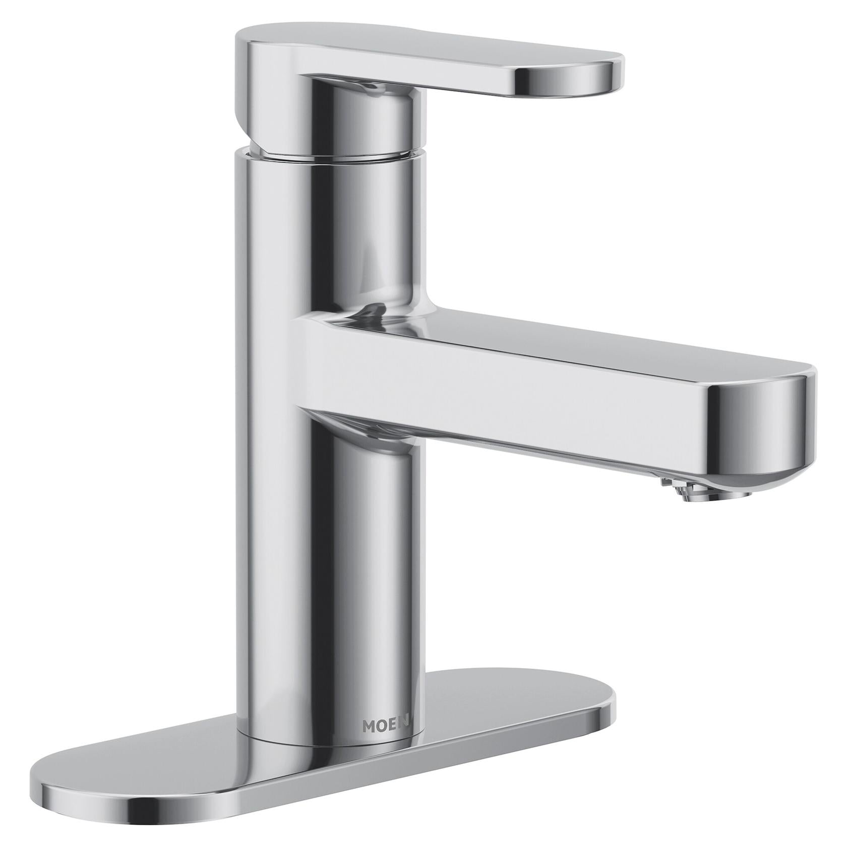 MOEN Laris 84014 Single-Handle Single-Hole Bathroom Faucet in Chrome (Valve Included)
