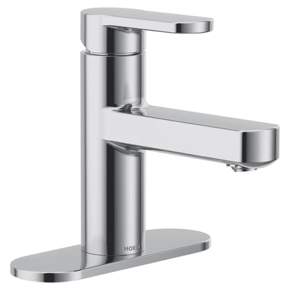 MOEN Laris 84014 Single-Handle Single-Hole Bathroom Faucet in Chrome (Valve Included)
