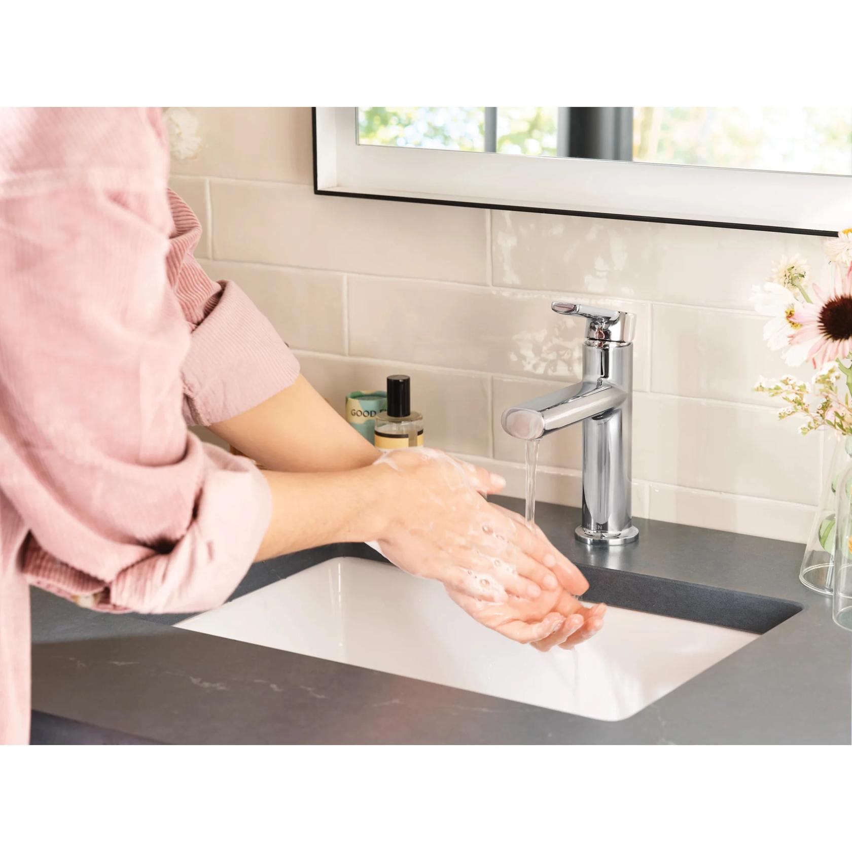 MOEN Meena 84794 Single Hole Single-Handle Bathroom Faucet in Chrome