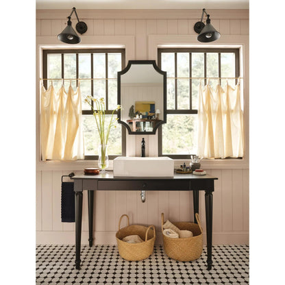 MOEN Dartmoor 6803BL Single Handle 1-Hole Bathroom Faucet with Drain Kit Included in Matte Black