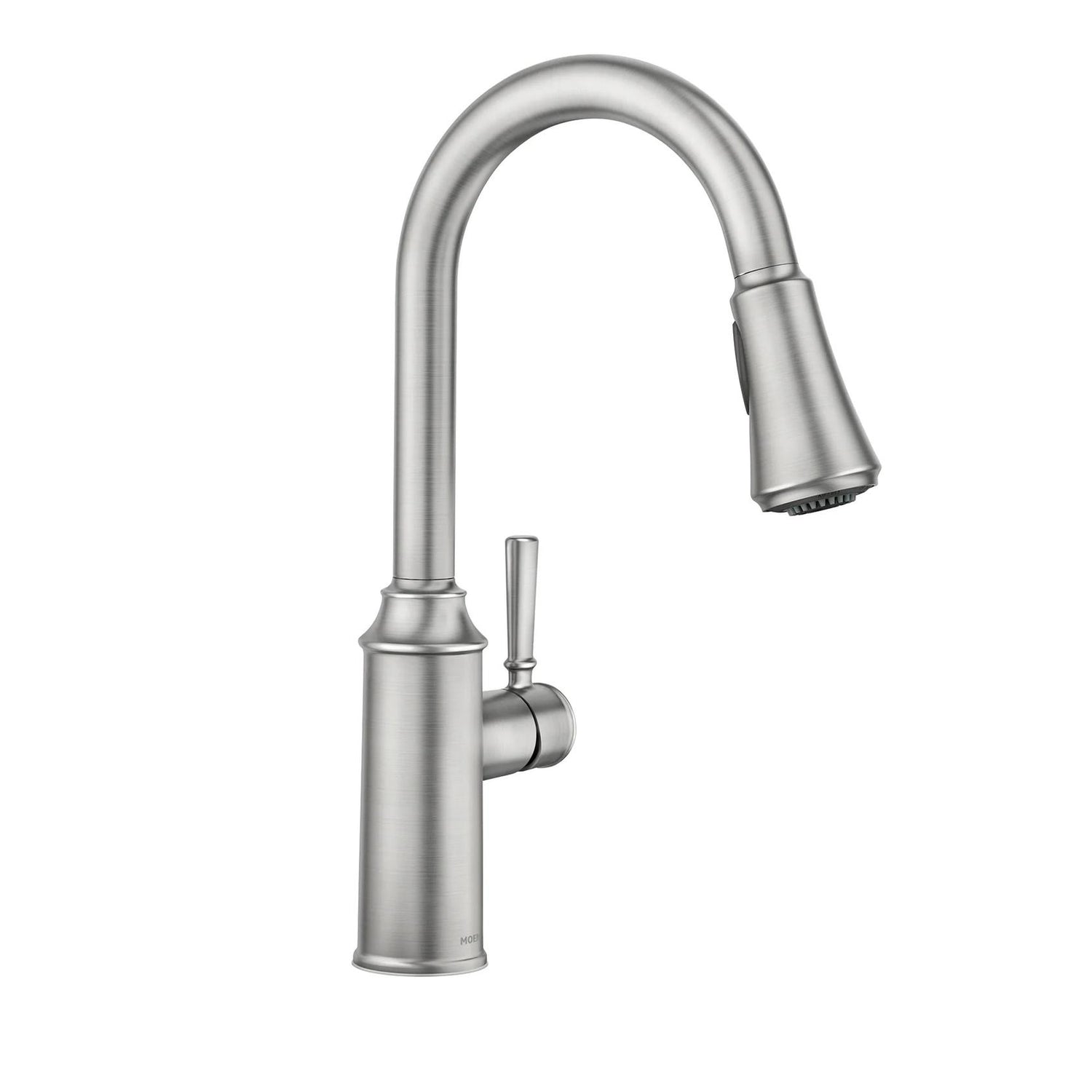 MOEN Conneaut 87801SRS One Handle Pulldown Kitchen Sink Faucet with Power Clean in Spot Resist Stainless