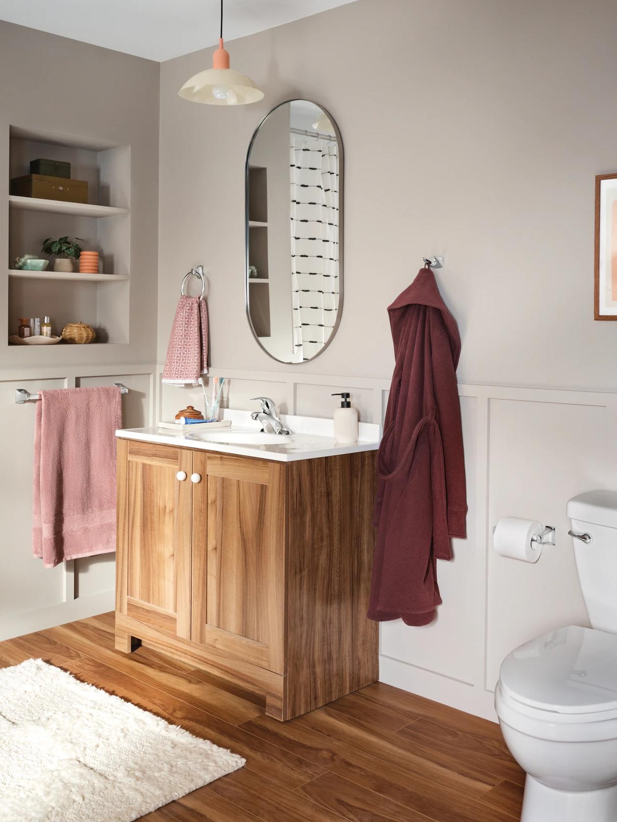 MOEN Adler WS84503 Centerset Single Handle Low-Arc Bathroom Faucet in Chrome