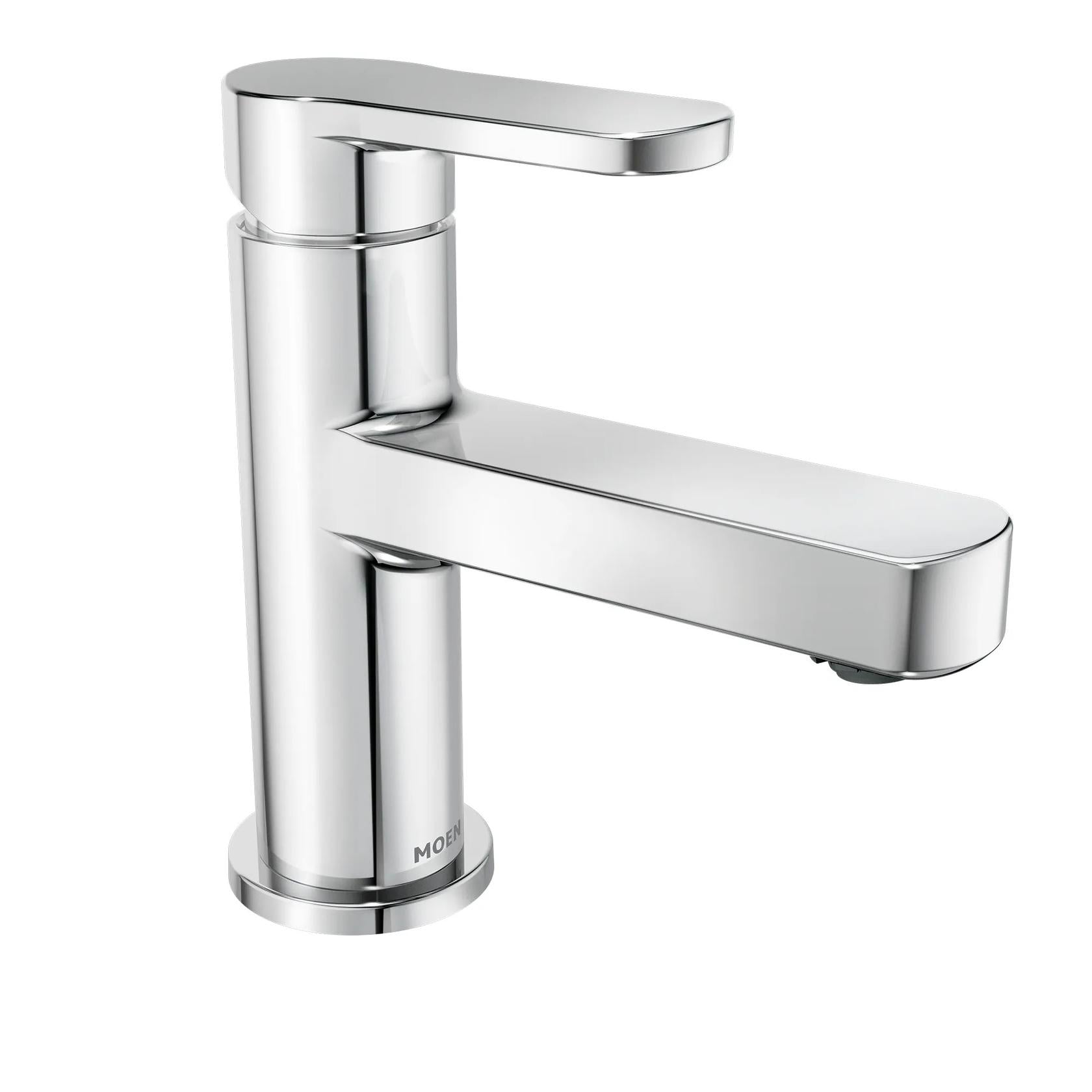 MOEN Laris 84014 Single-Handle Single-Hole Bathroom Faucet in Chrome (Valve Included)
