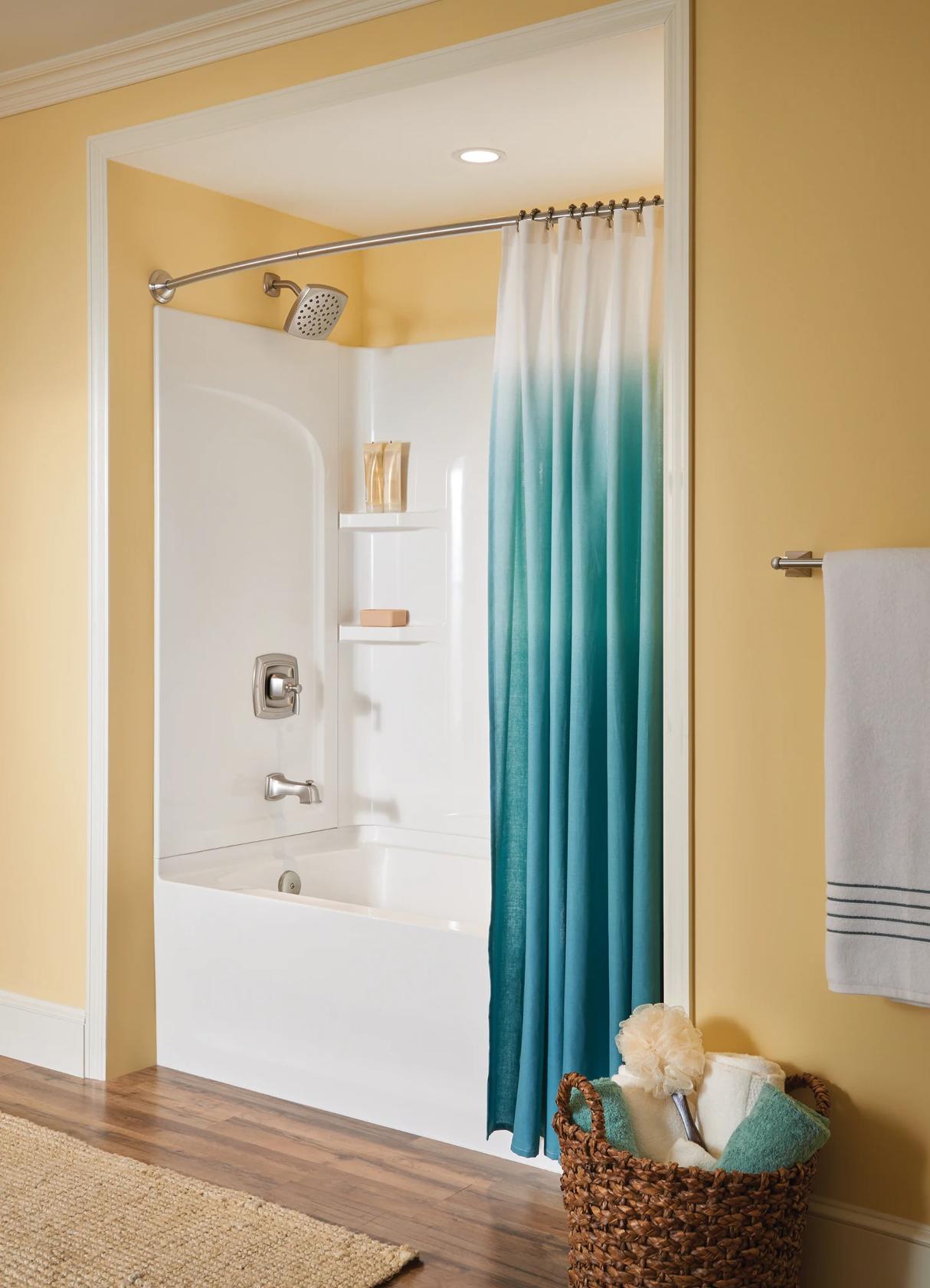 MOEN Conway 82922SRN Single Handle 1-Spray Tub and Shower Faucet 1.75 GPM with Valve in. Spot Resist Brushed Nickel (Valve Included)