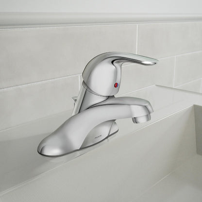 MOEN Adler WS84503 Centerset Single Handle Low-Arc Bathroom Faucet in Chrome