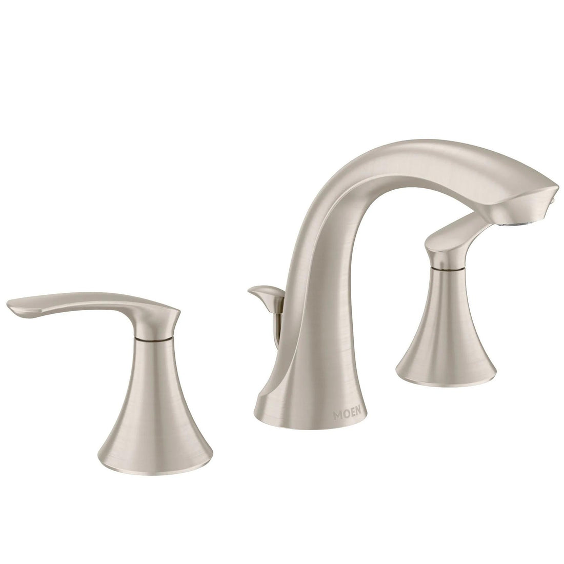 MOEN Darcy WS84551SRN Widespread 2-Handle High-Arc Bathroom Faucet in Spot Resist Brushed Nickel