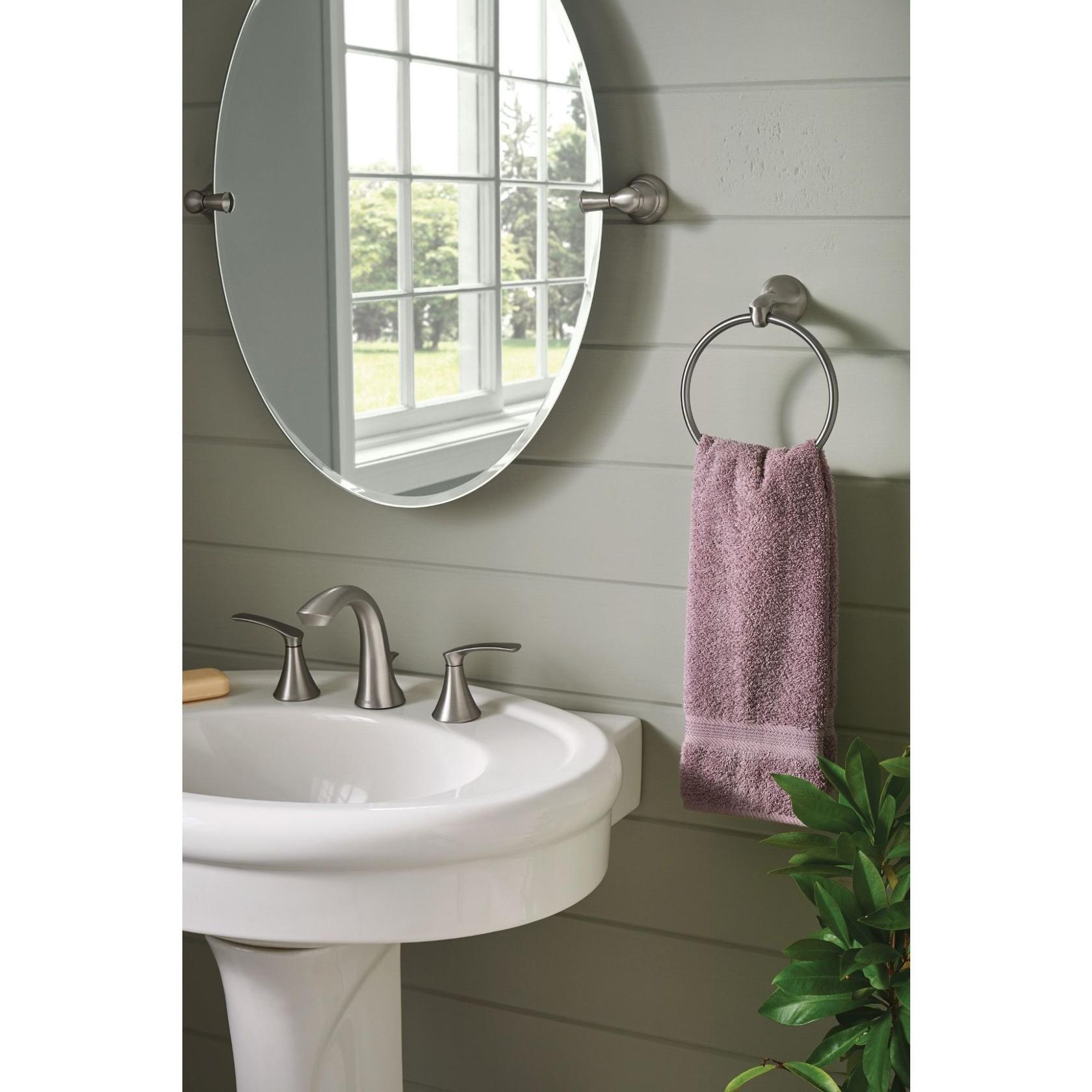 MOEN Darcy WS84551SRN Widespread 2-Handle High-Arc Bathroom Faucet in Spot Resist Brushed Nickel