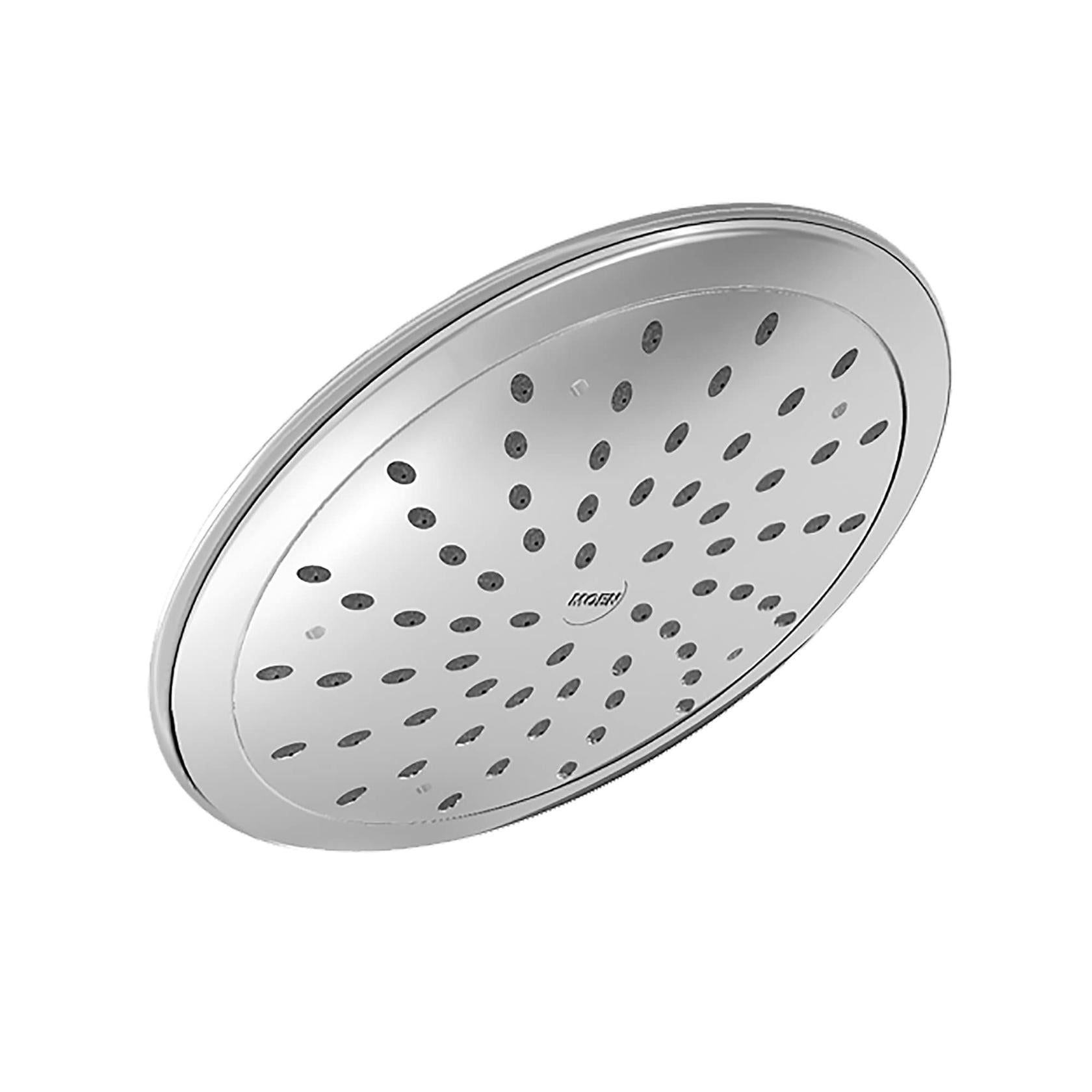 MOEN 6345EP Eco-Performance 1-Spray Patterns 8 in. Single Tub Wall Mount Fixed Shower Head in Chrome