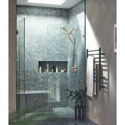 MOEN Verso 220C5BN Infiniti Dial Square Rain Shower Head with Detachable Hand Shower Combo, 7-Inch Spray Head in Brushed Nickel