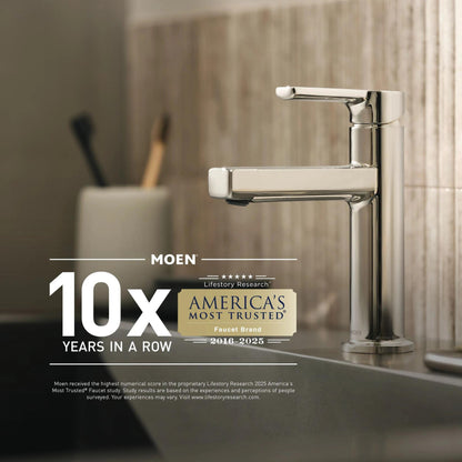 MOEN Meena 84794 Single Hole Single-Handle Bathroom Faucet in Chrome